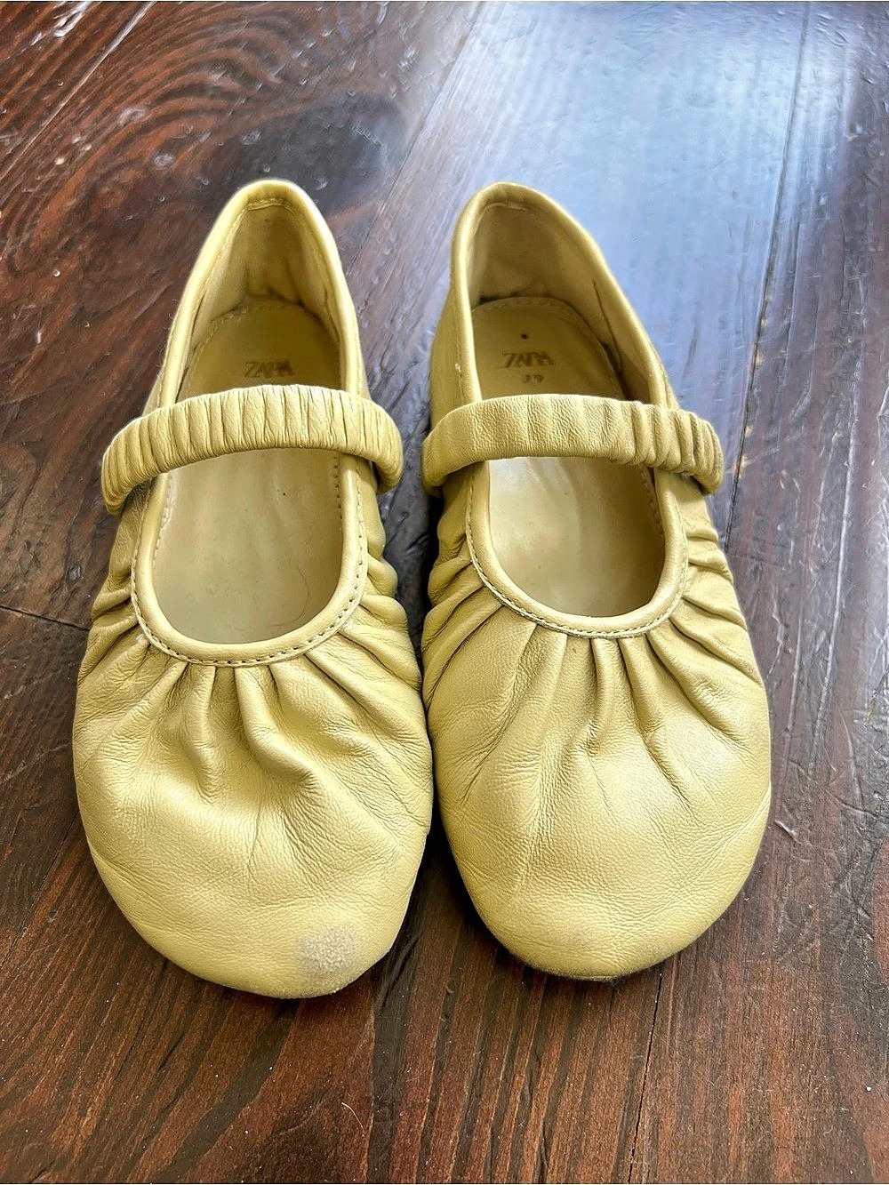 ZARA kids Yellow Mary Jane Flats